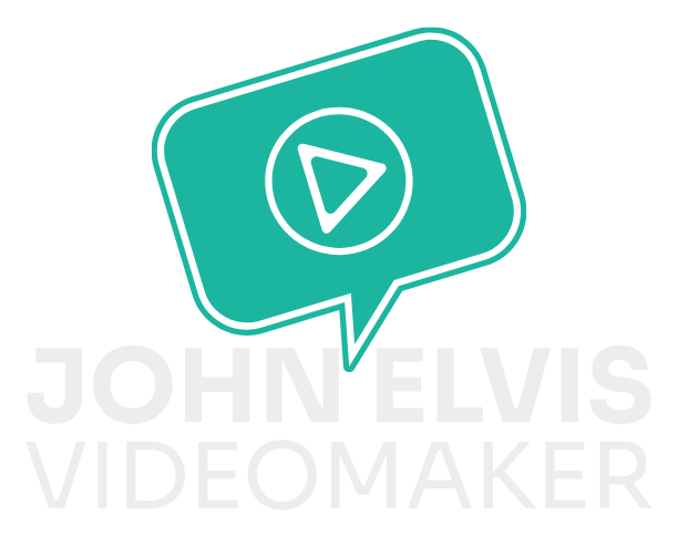 Logo John Elvis Videomaker, produção de vídeo profissional para empresas